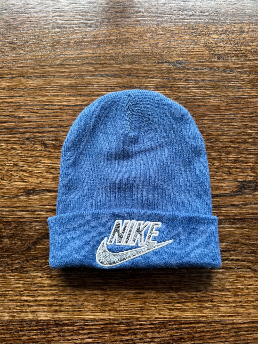Supreme x Nike Blue Snakeskin Beanie